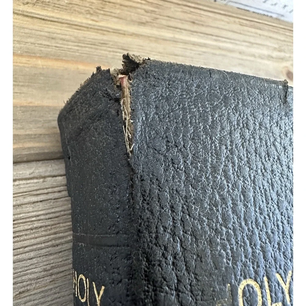 Bible KJV Oxford Press Leather Rare 1930s